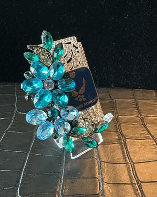 US Air Force Bling Pin Brooch