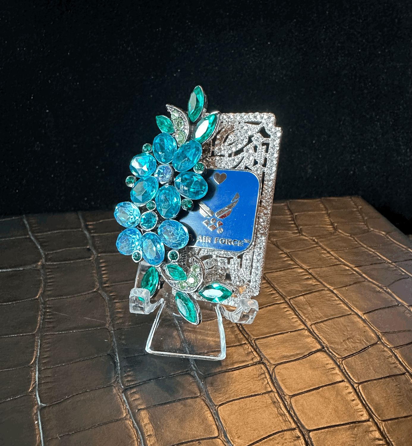 US Air Force Bling Pin Brooch