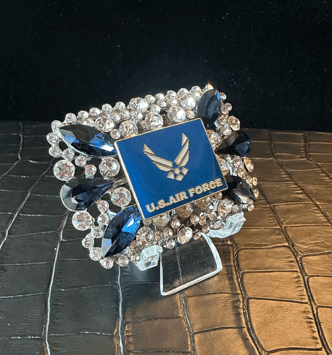 US Air Force Bling Pin Brooch