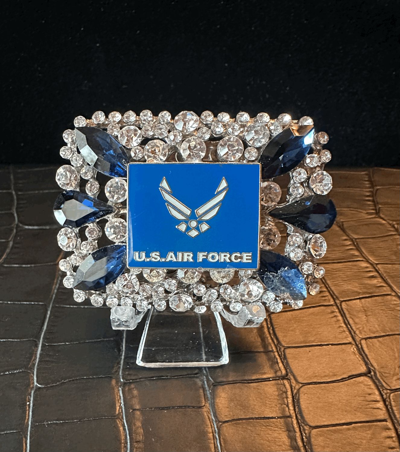 US Air Force Bling Pin Brooch
