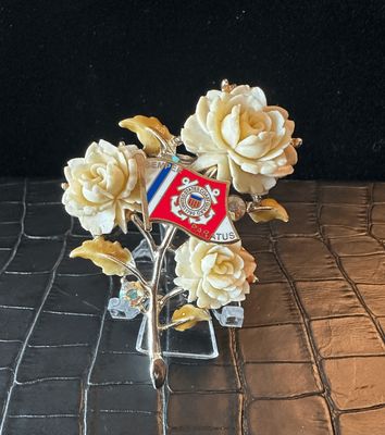 US Coast Guard Bling Pin Brooch
