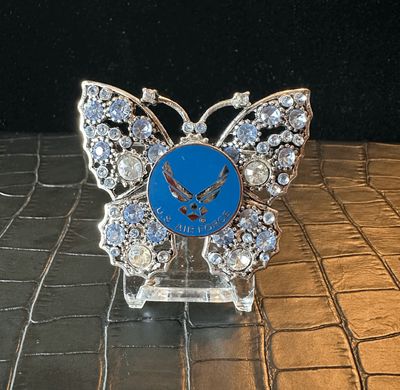 US Air Force Bling Pin Brooch