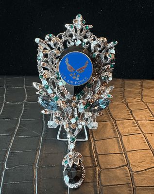 US Air Force Bling Pin Brooch