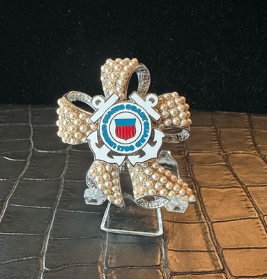 US Coast Guard Bling Pin Brooch