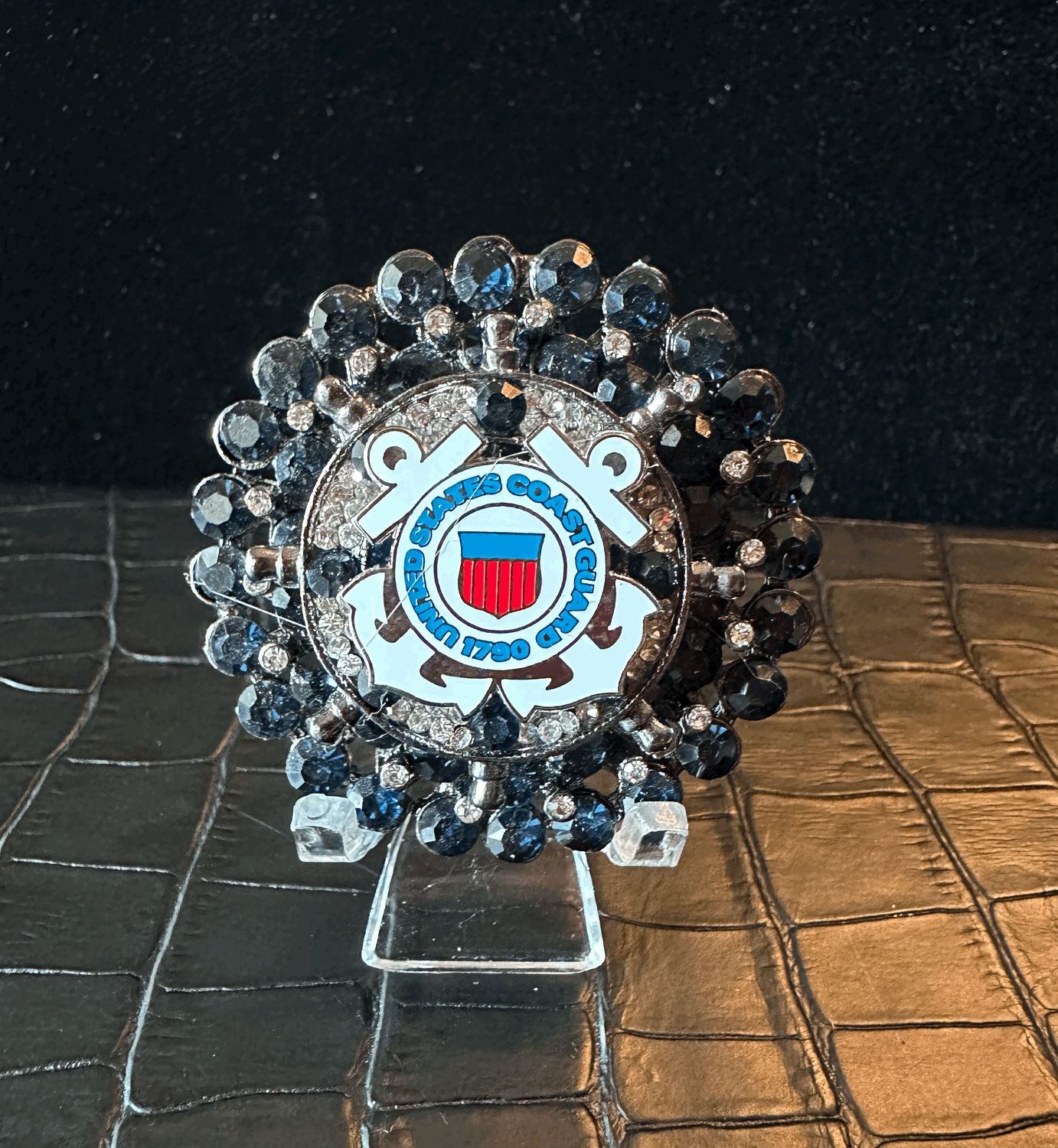US Coast Guard Bling Pin Brooch