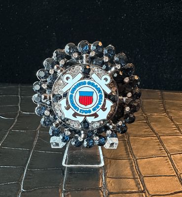 US Coast Guard Bling Pin Brooch