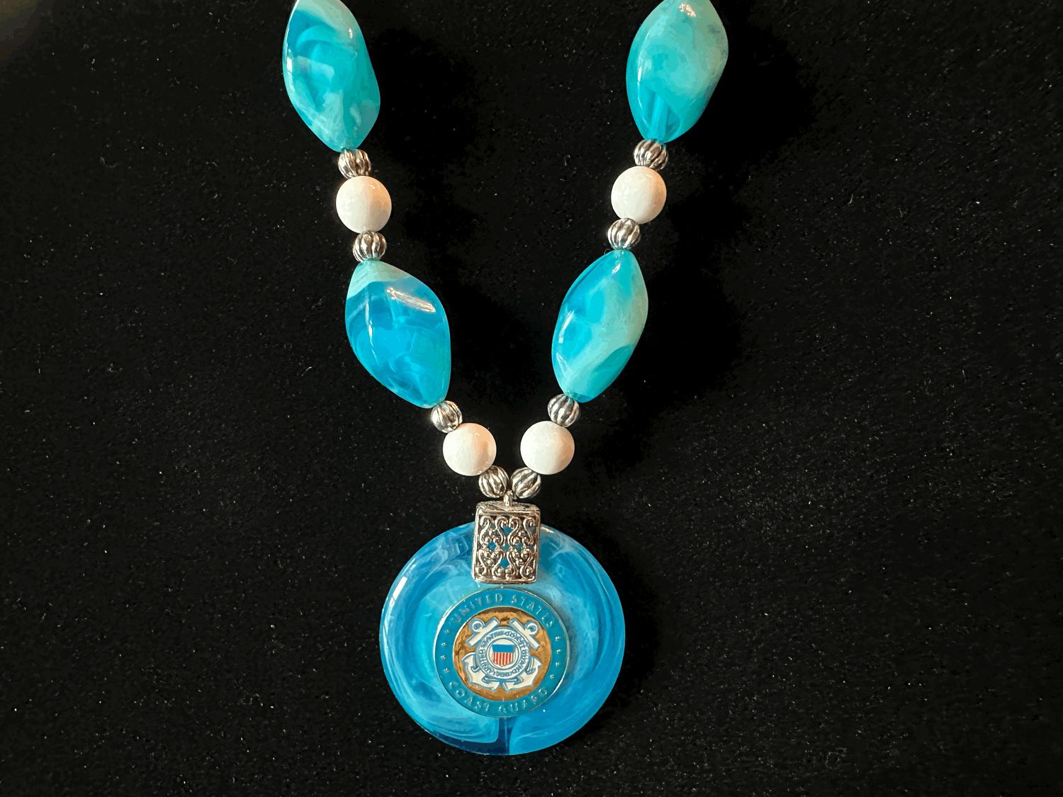 US Coast Guard Bling Necklace
