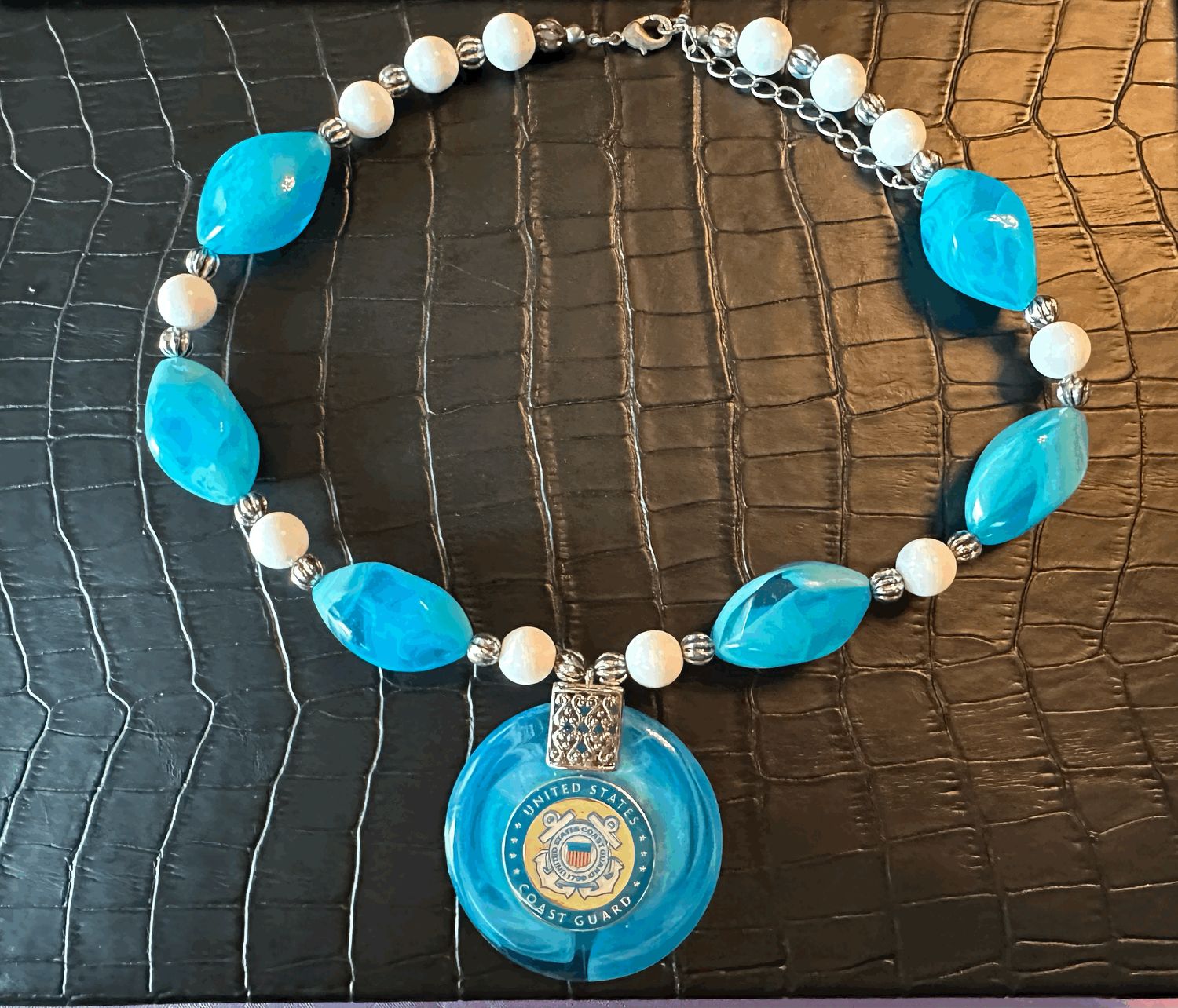US Coast Guard Bling Necklace