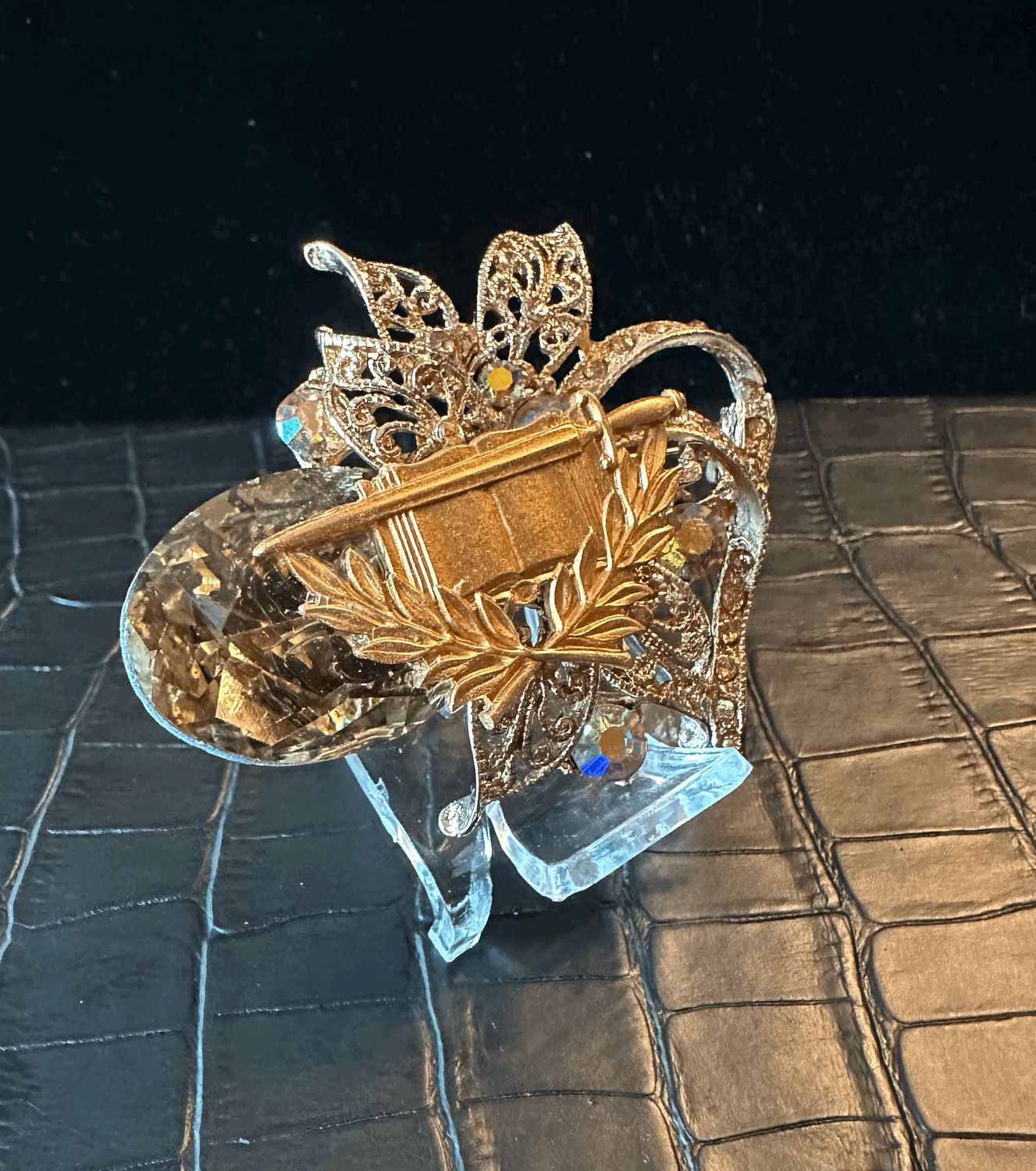 US Army Staff Specialist Corps Bling Pin Brooch