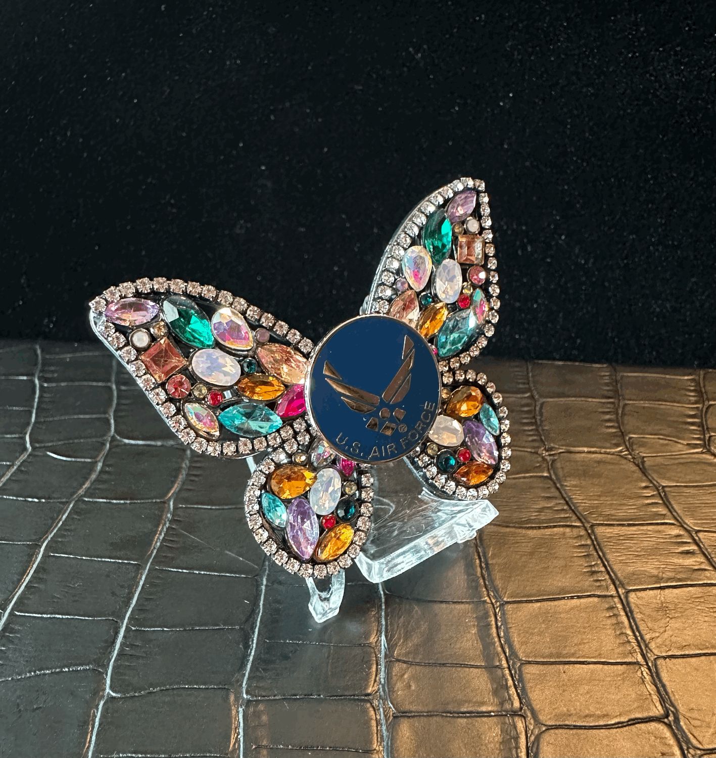 US Air Force Bling Pin Brooch