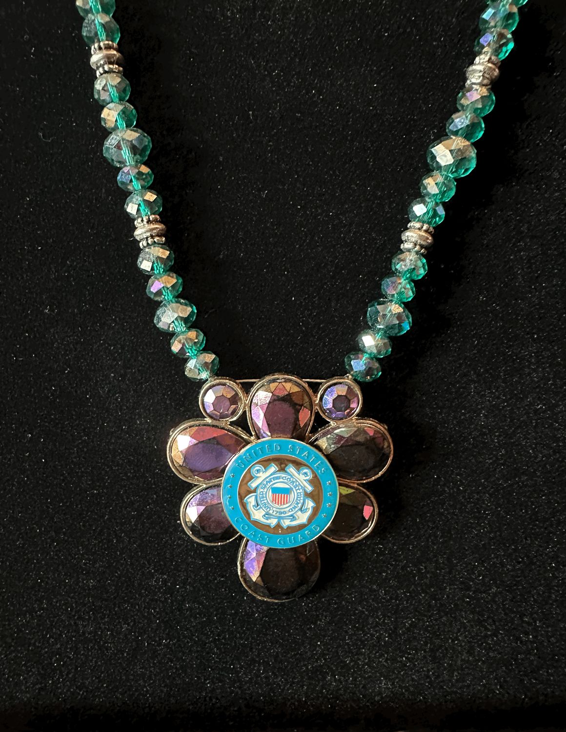 US Coast Guard Bling Necklace