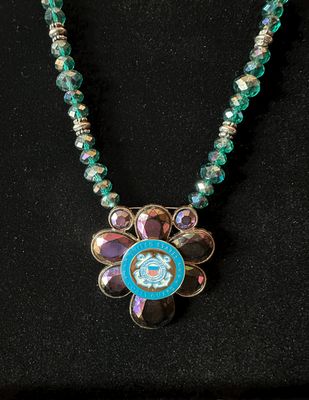 US Coast Guard Bling Necklace