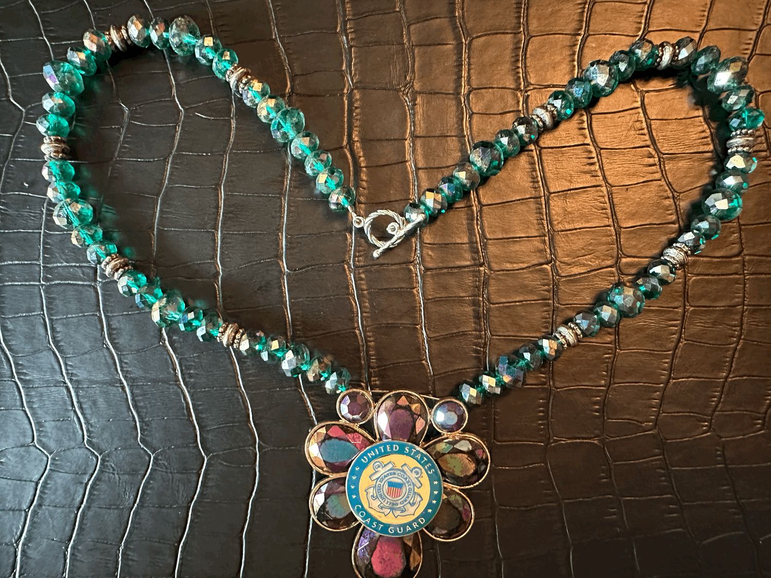 US Coast Guard Bling Necklace