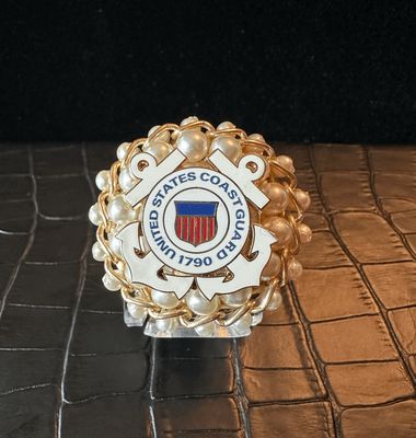 US Coast Guard Bling Pin Brooch