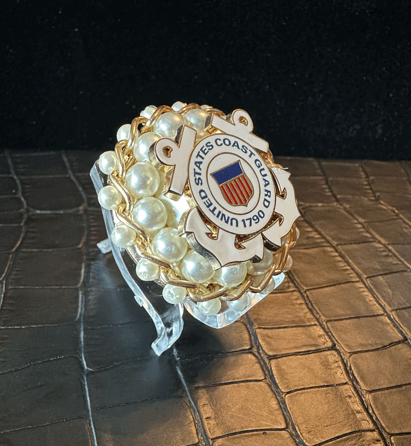 US Coast Guard Bling Pin Brooch