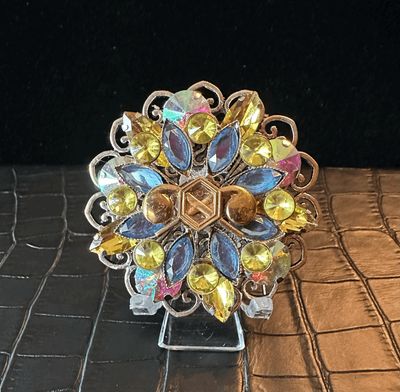 US Army Chemical Corps Bling Pin Brooch