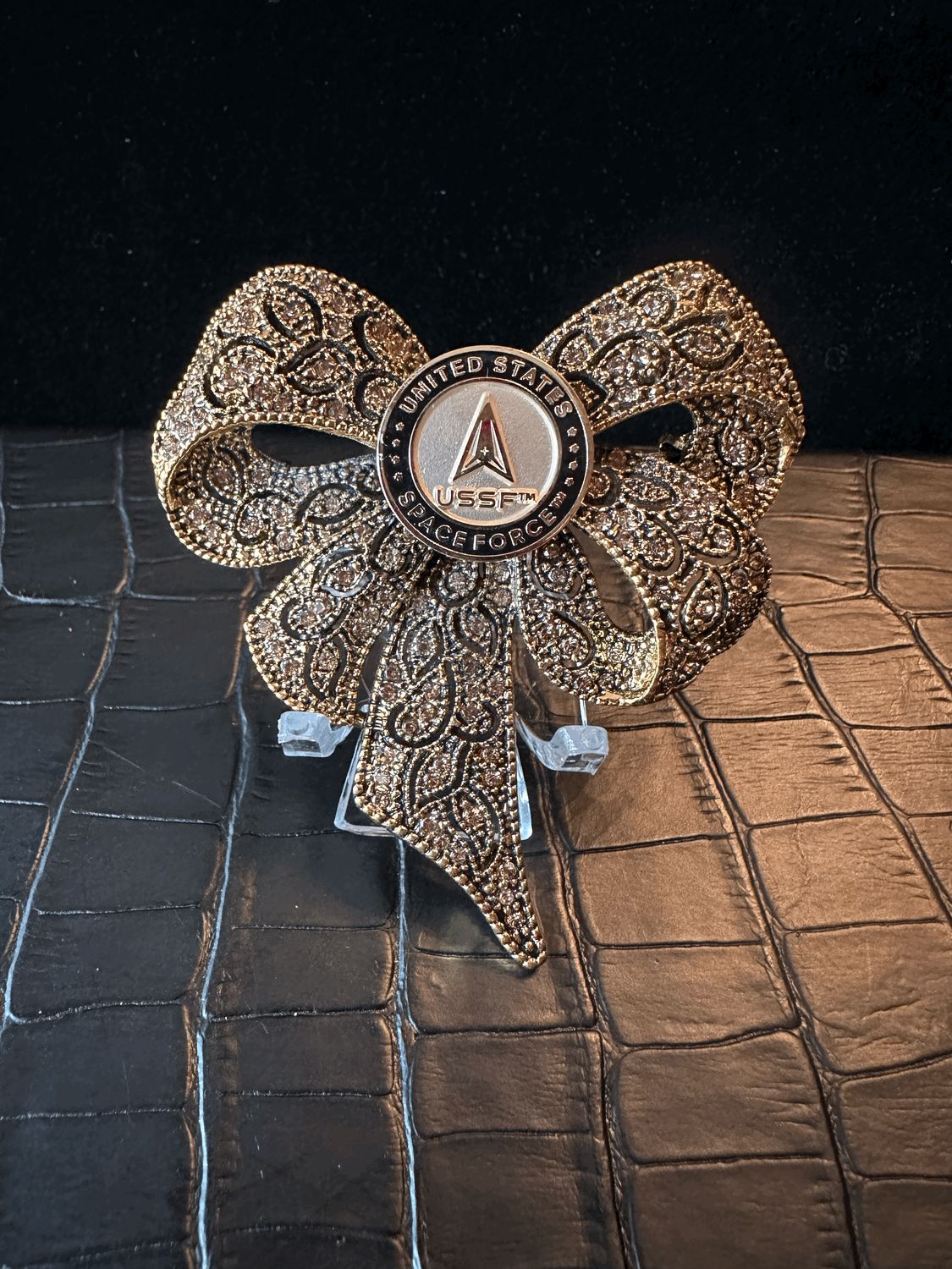 US Space Force Bling Pin Brooch