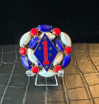 US Marines Guadalcanal Bling Pin Brooch