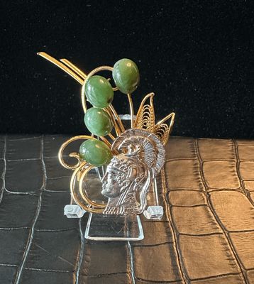 US WAC Women's Army Corps Bling Pin Brooch
