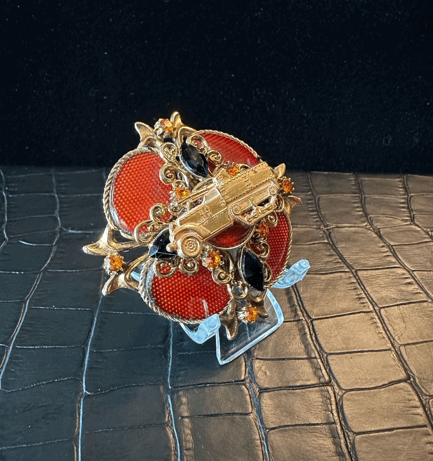 US Army Tank Destroyer Bling Pin Brooch