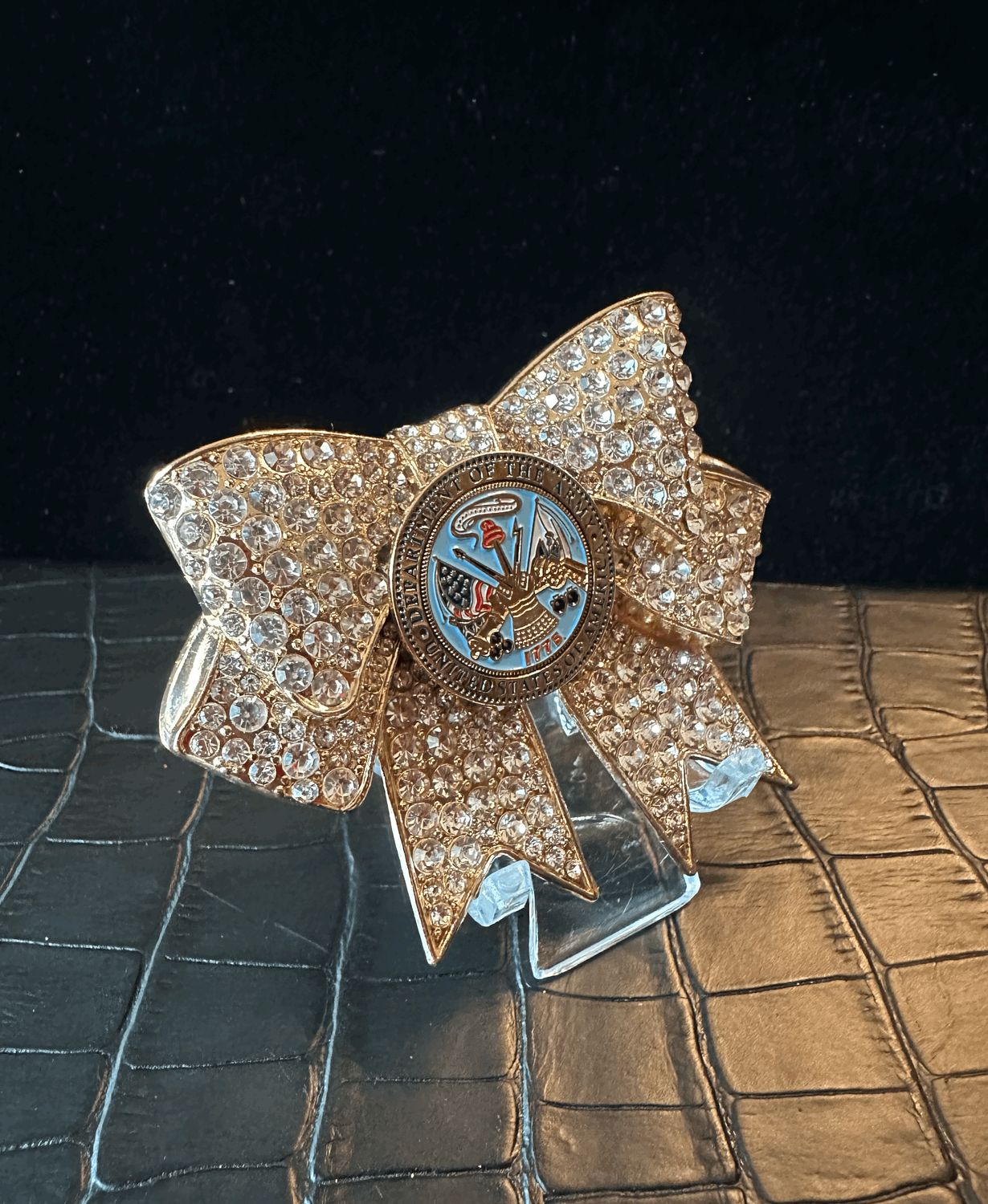 US Army Bling Pin Brooch