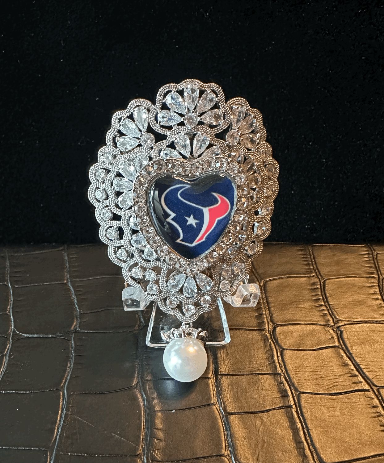 Houston Texans Bling Pin Brooch