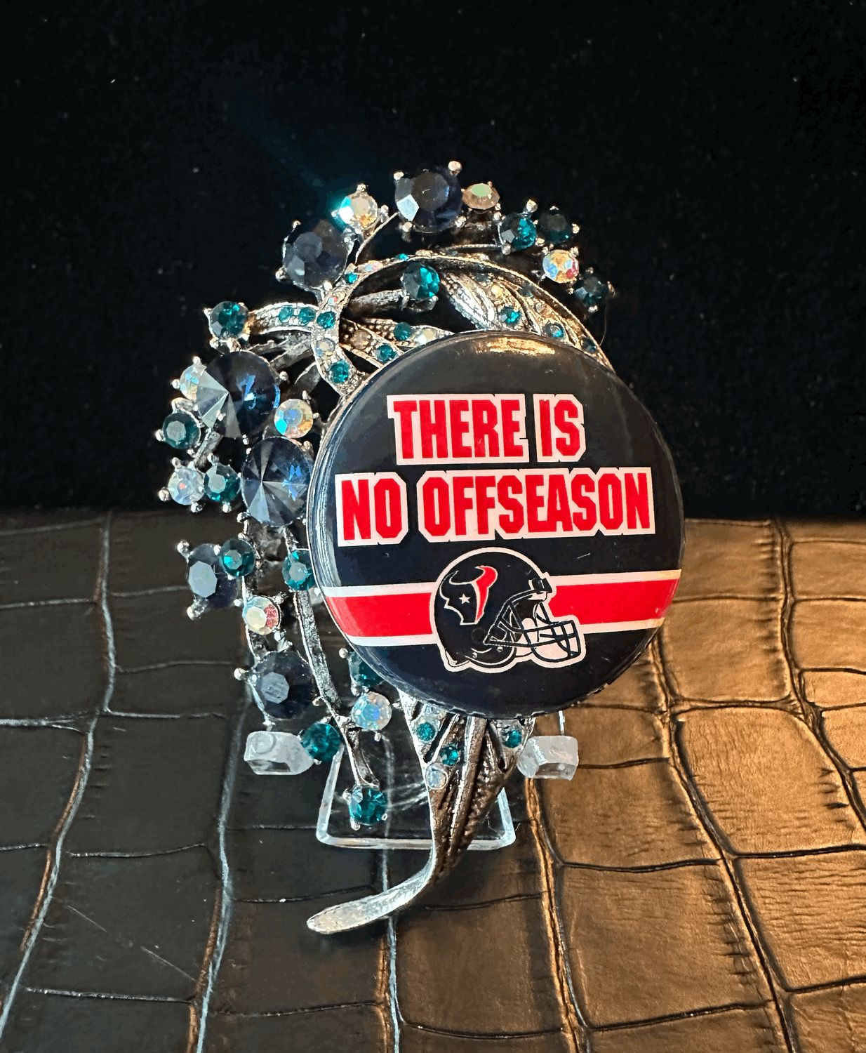 Houston Texans Bling Pin Brooch