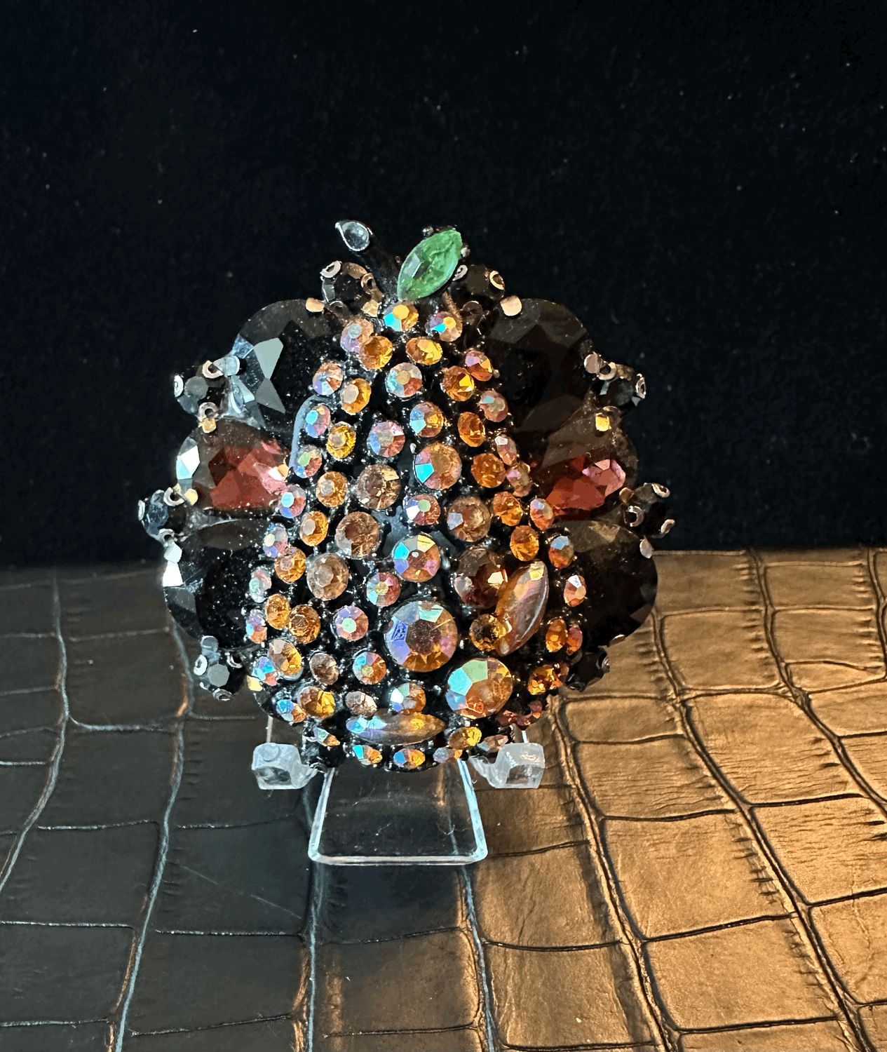 Pear Pearland Bling Pin Brooch