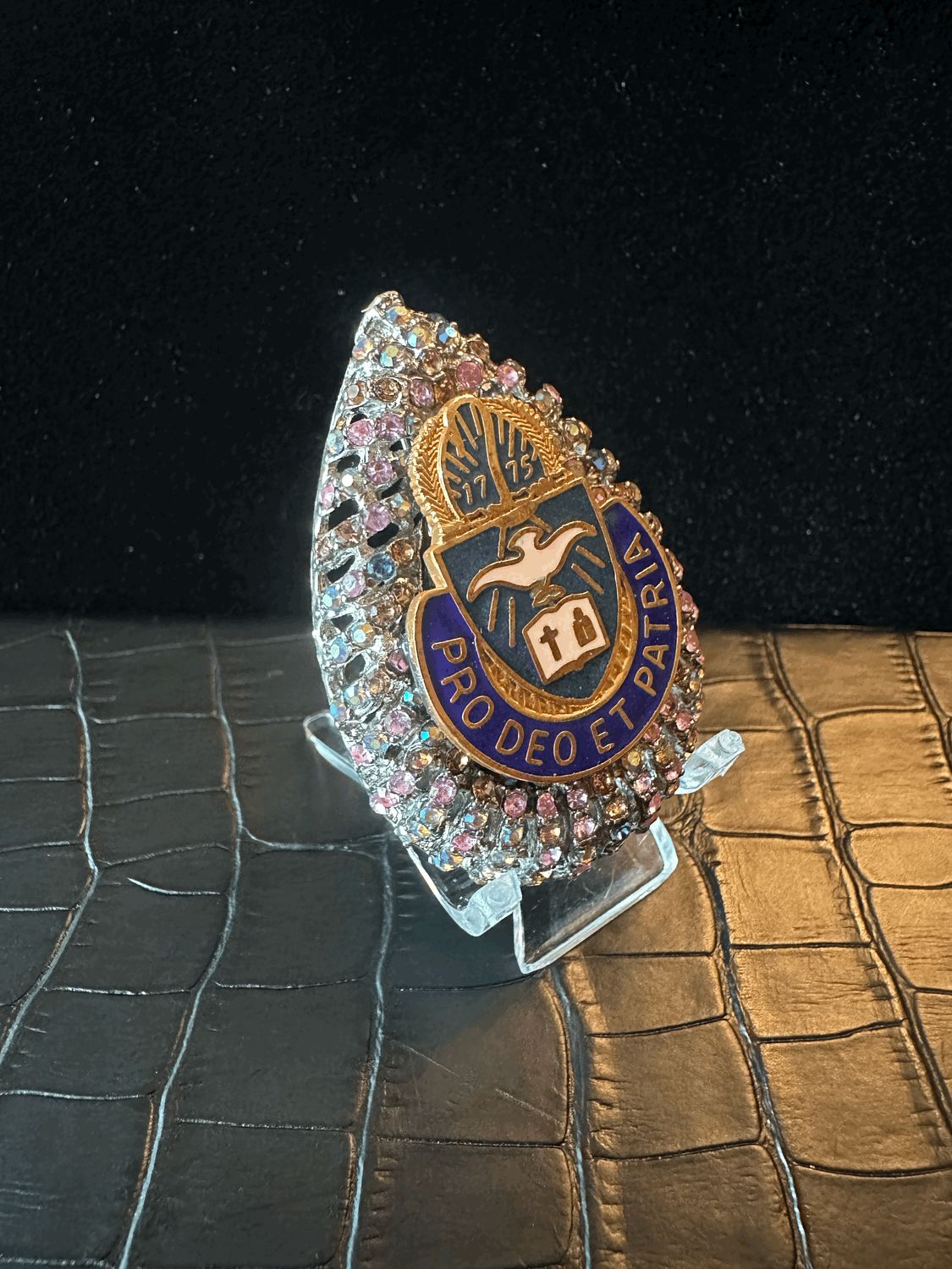 US Army Chaplain Corps Bling Pin Brooch
