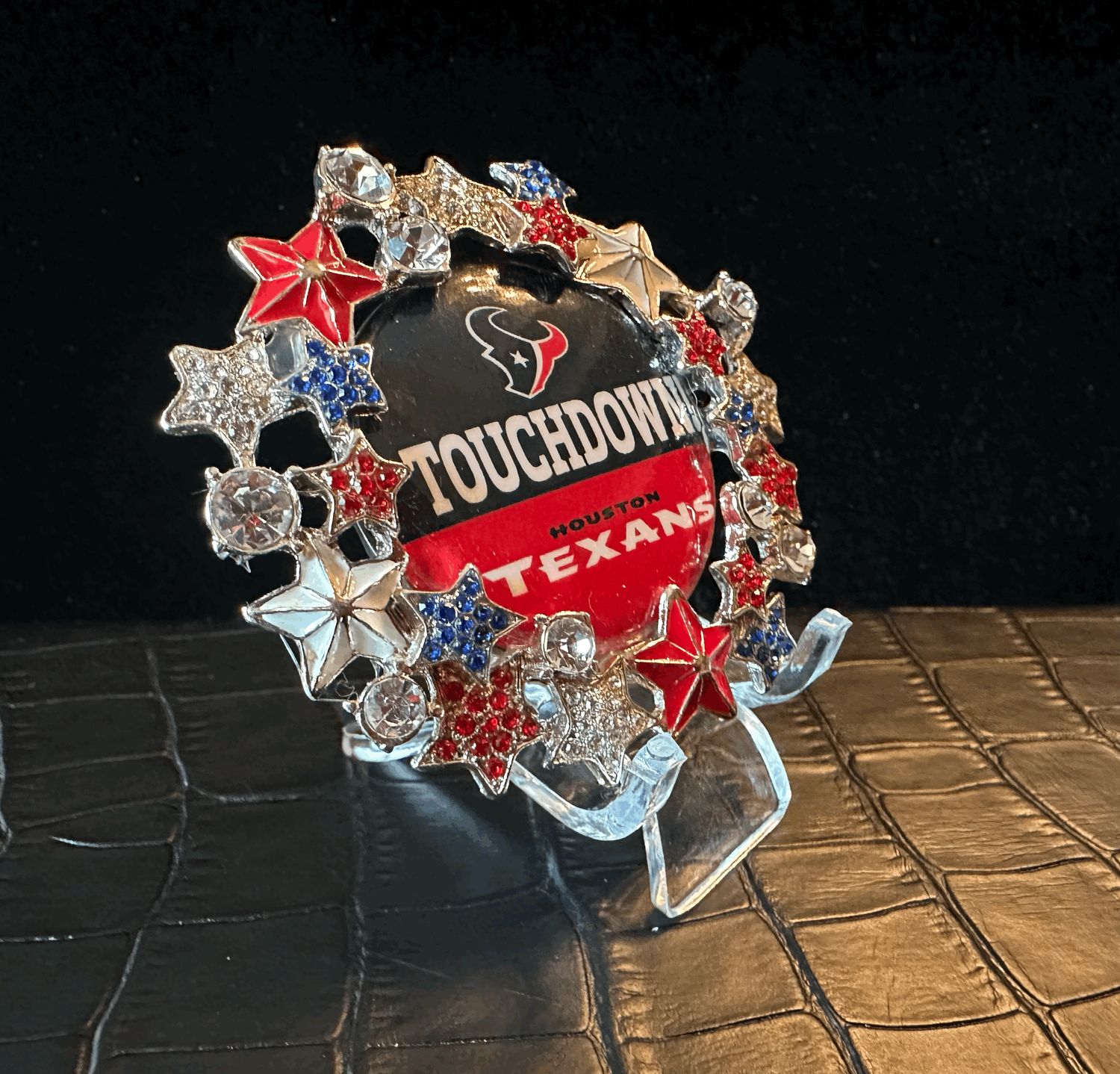 Houston Texans Bling Pin Brooch