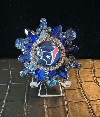 Houston Texaans Bling Pin Brooch