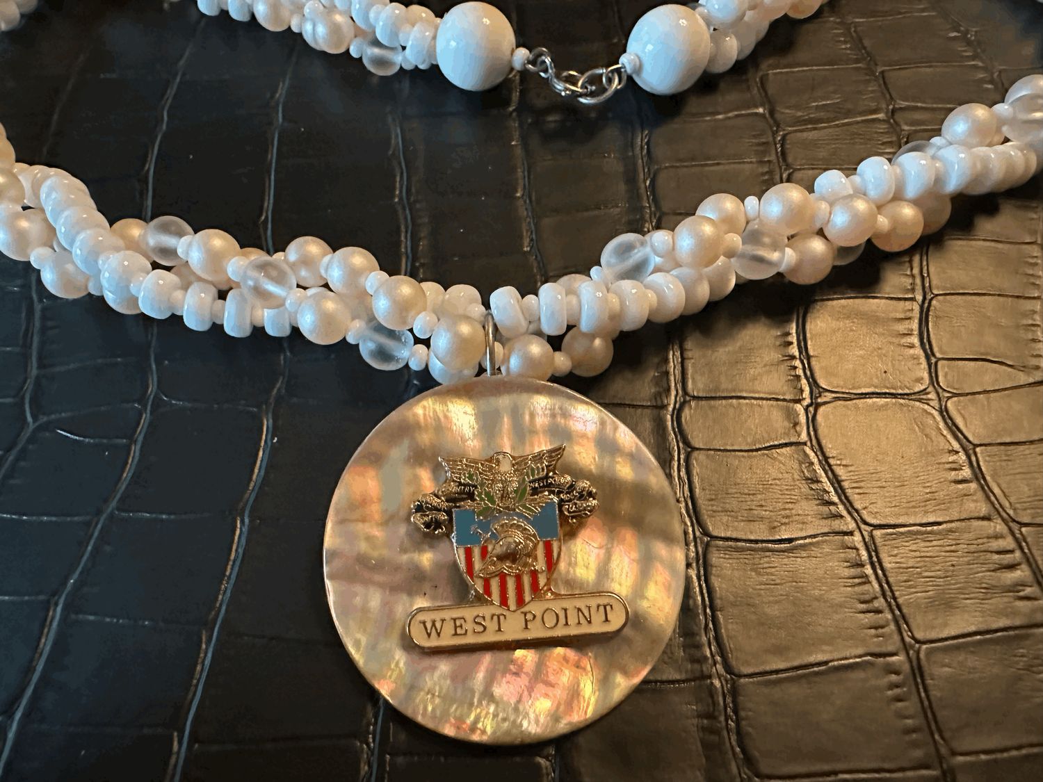 USMA West Point Beaded Necklace