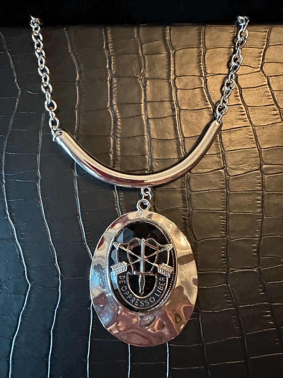 US Army Special Forces Statement Necklace