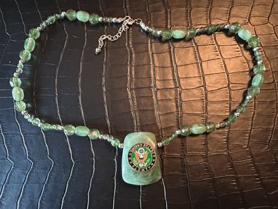 US Army Beaded Necklace