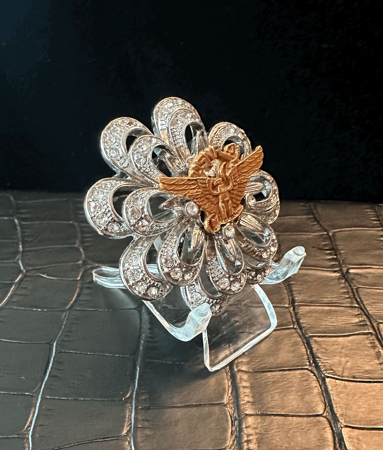 US Navy Reserves Bling Pin Brooch