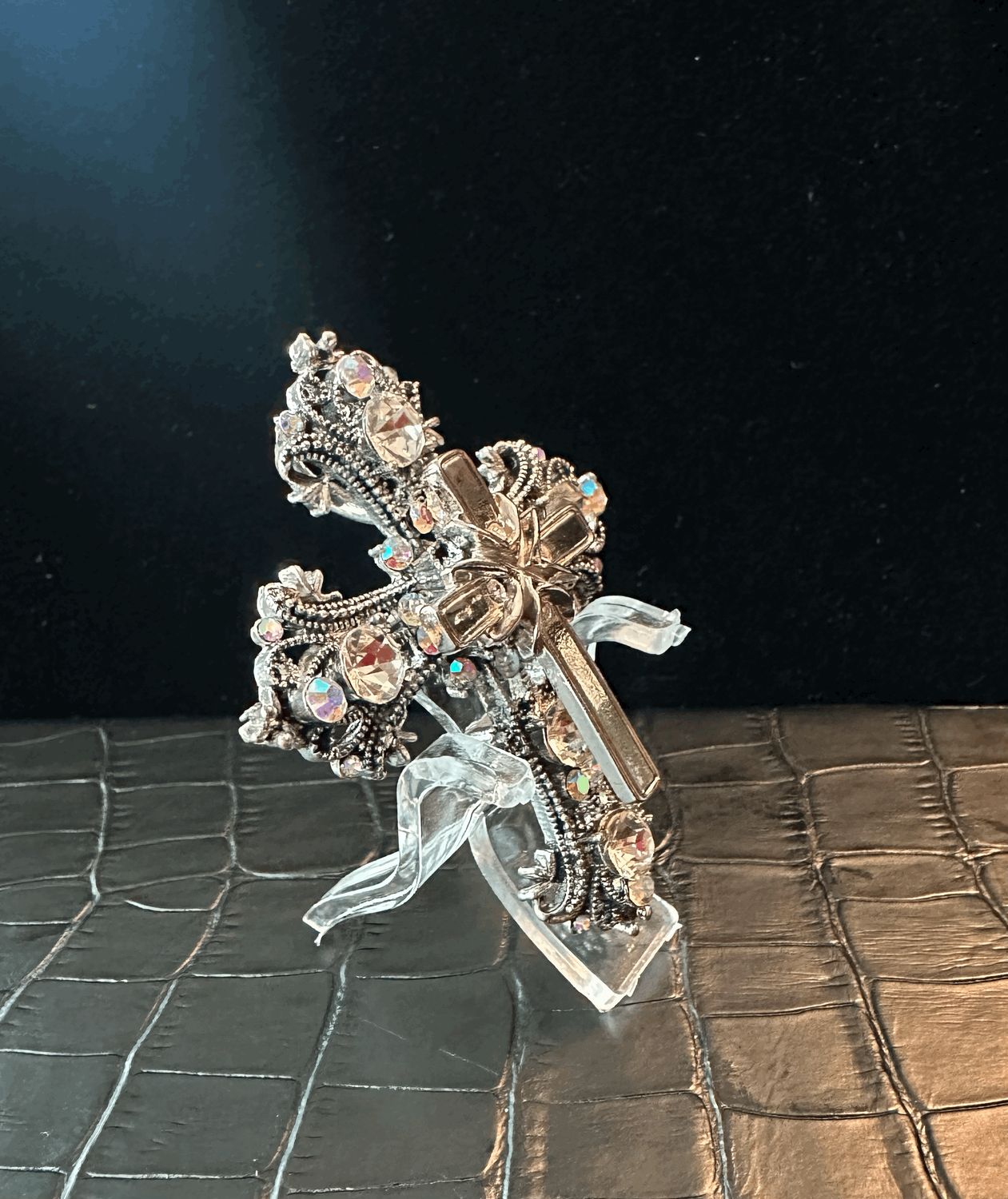 Cross Bling Pin Brooch