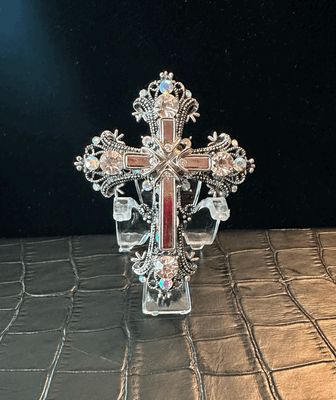 Cross Bling Pin Brooch