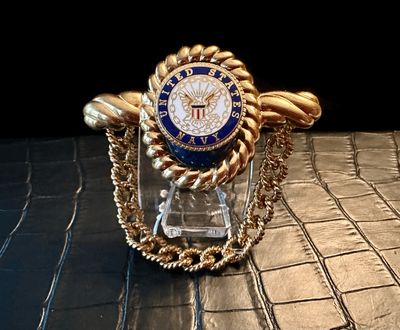 US Navy Bling Pin Brooch