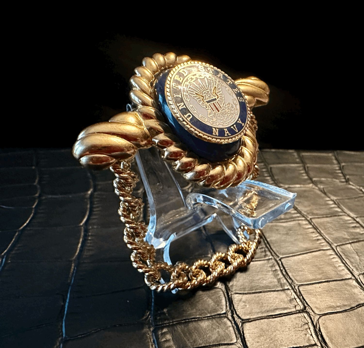 US Navy Bling Pin Brooch