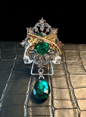 US Army Military Police Bling Pin Brooch