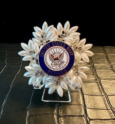 US Navy Bling Pin Brooch
