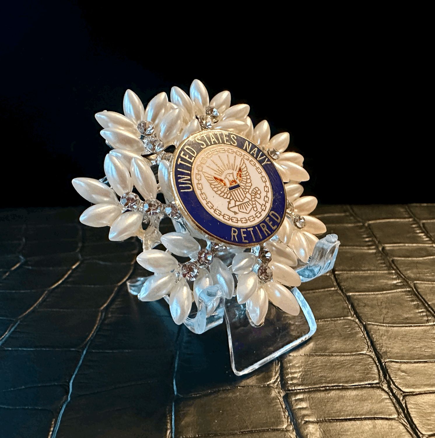 US Navy Bling Pin Brooch