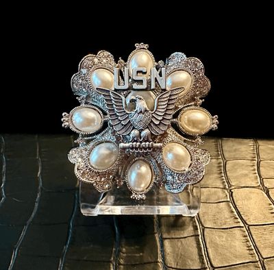 US Navy Bling Pin Brooch