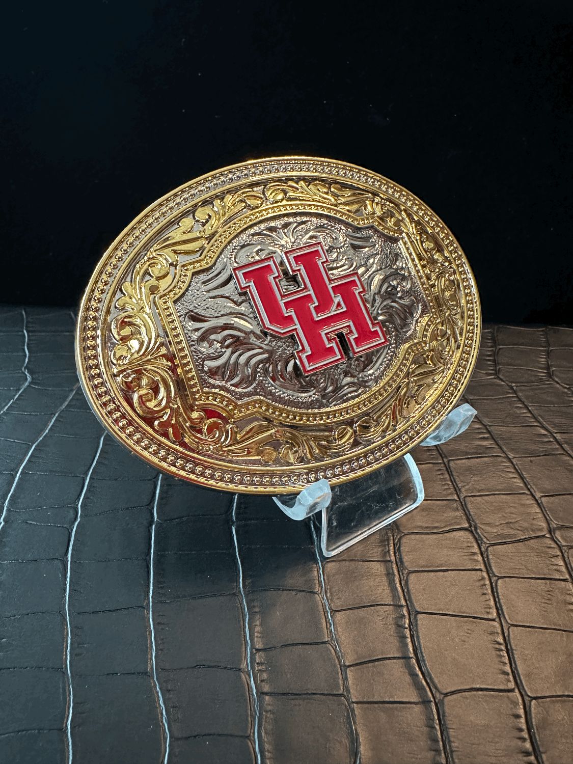 UH University of Houston Belt Buckle