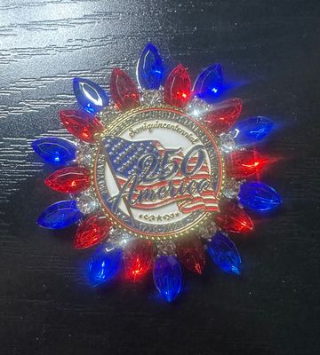 America's 250th Bling Pin Brooch