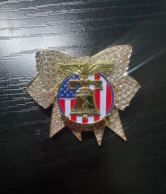 America's 250th Bling Pin Brooch - Bow Eagle