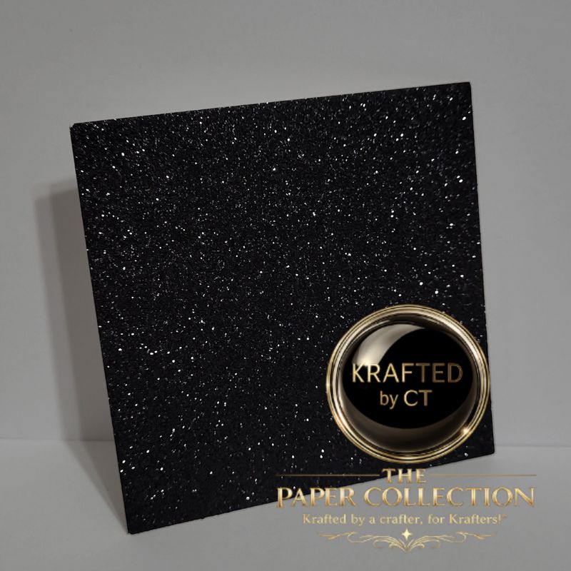 Midnight Spark - Glitter Cardstock