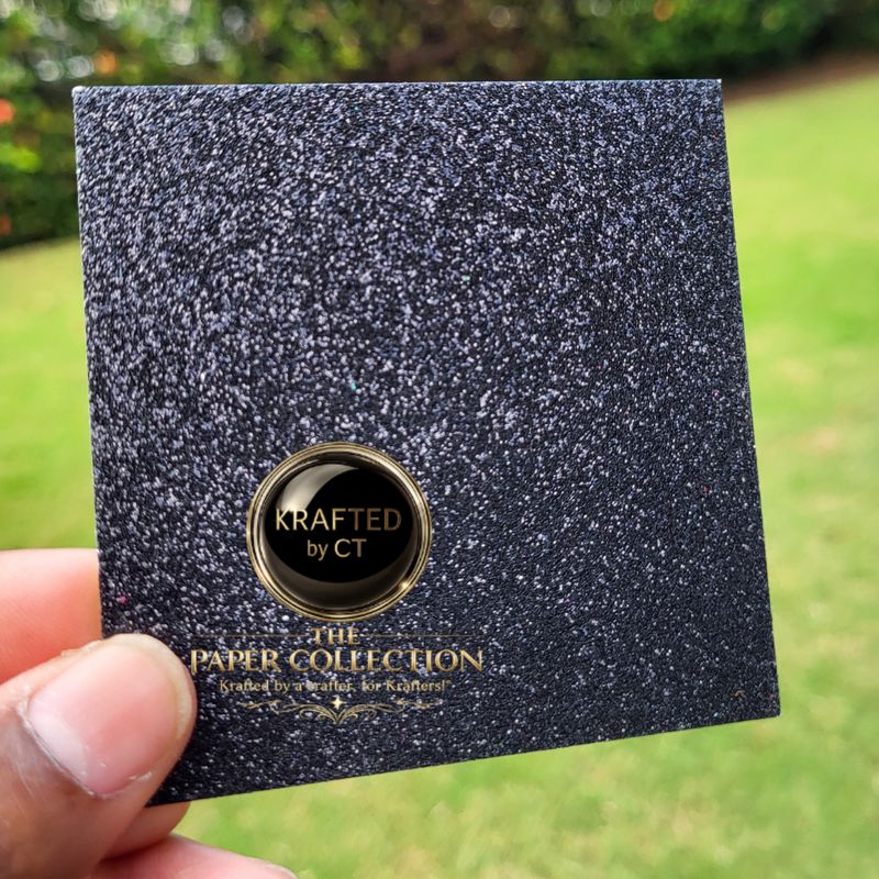 Midnight Spark - 12"  x 12" Glitter Cardstock