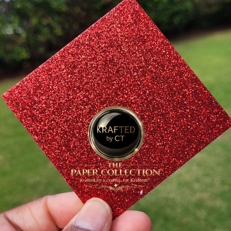 Pepper Vybz - 12"  x 12" Glitter Cardstock
