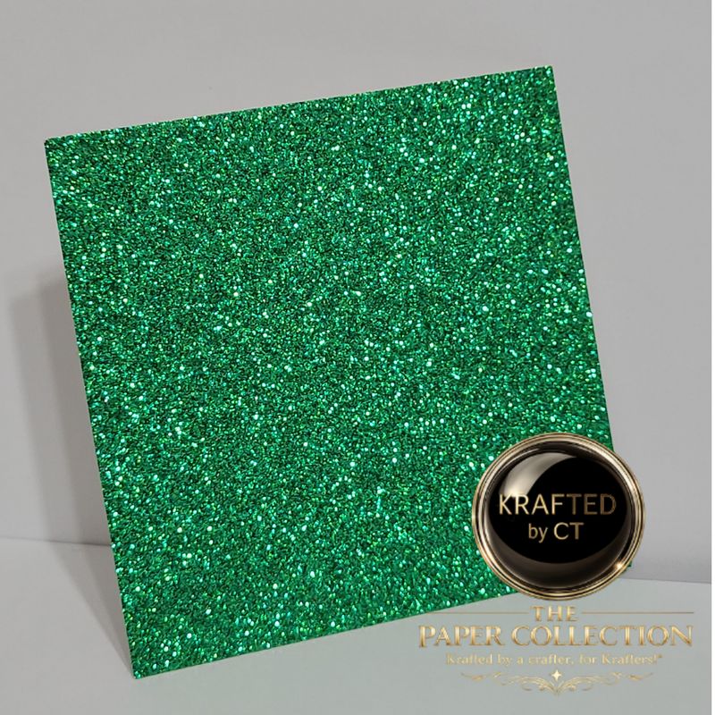 Rainforest Jade - Glitter Cardstock